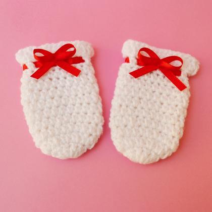 Crochet Baby Mittens Combo Of 3