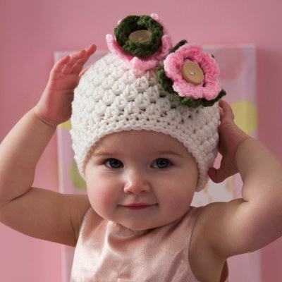 Love Crochet Art Baby's Floral Kiss..