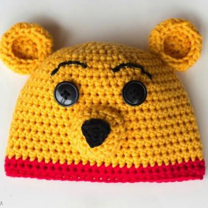 Infant Toddler Winter Hat Handmade Knitted Crochet..