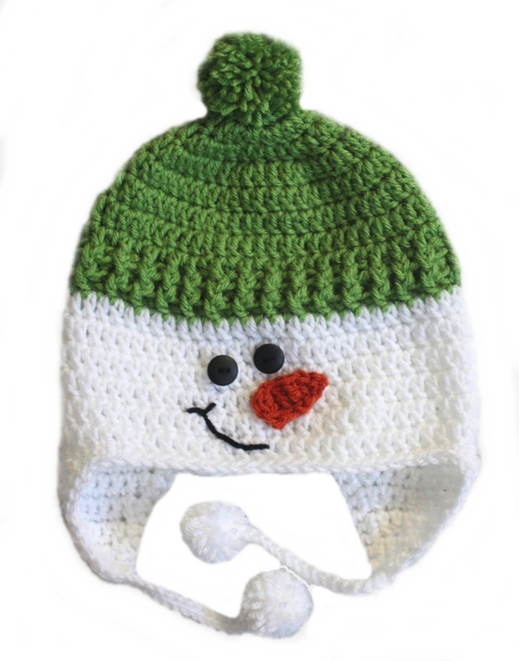 Love Crochet Art Snow Man Cap Crochet Cap