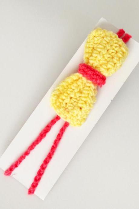 Crochet Flower Baby Hair Band / Head Band For Girl - Cream Bow