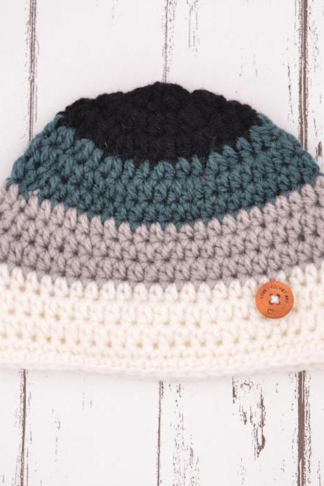Crochet baby cap beanie